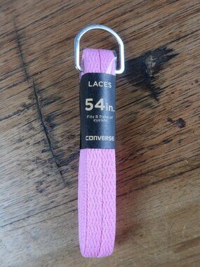 CONVERSE PINK FLAT SNEAKER LACES SIZE 54" NWT